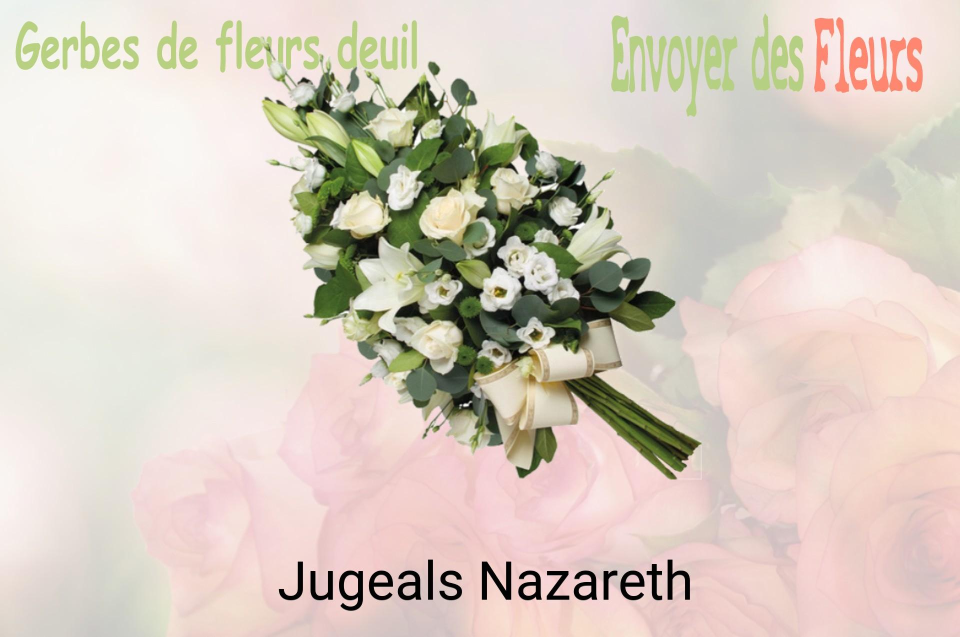 Gerbe de fleurs de deuil livrée à Jugeals-Nazareth